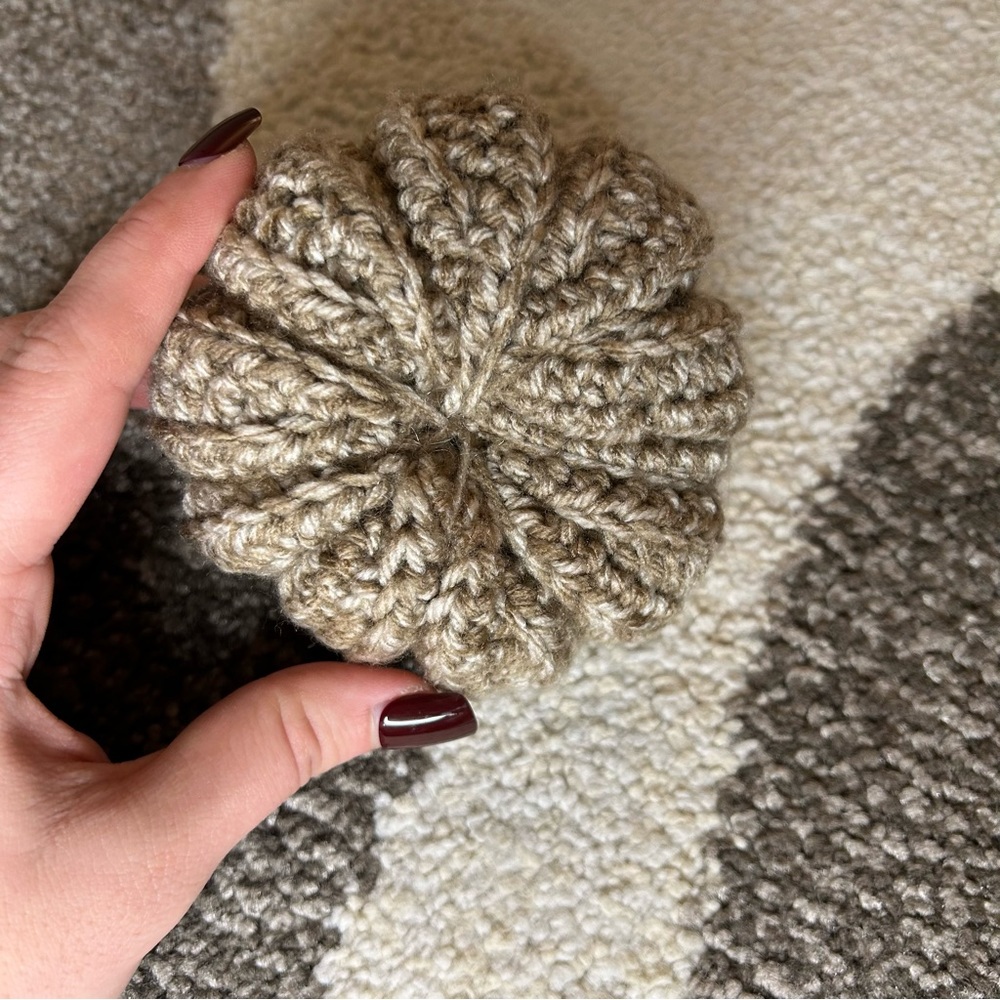 Hand Crocheted Pumpkin - Picture 3 of 4